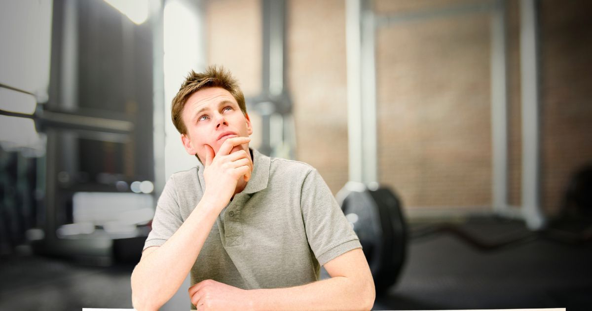 young man thinking about getting certification<br>